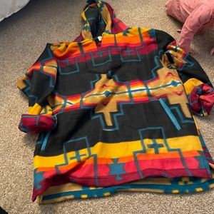 Navajo fleece hoodie